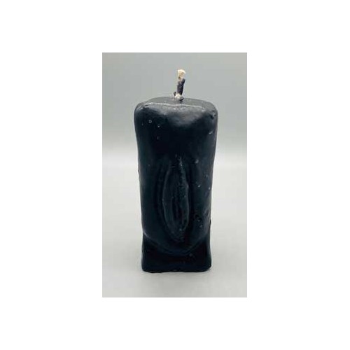 6 1/2" Black Female Gender Candle for Passion and Fertility