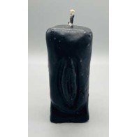 6 1/2" Black Female Gender Candle for Passion and Fertility