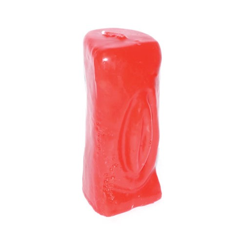 6 1/2 Inch Red Female Gender Candle