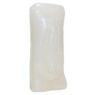 6.5" White Female Gender Candle