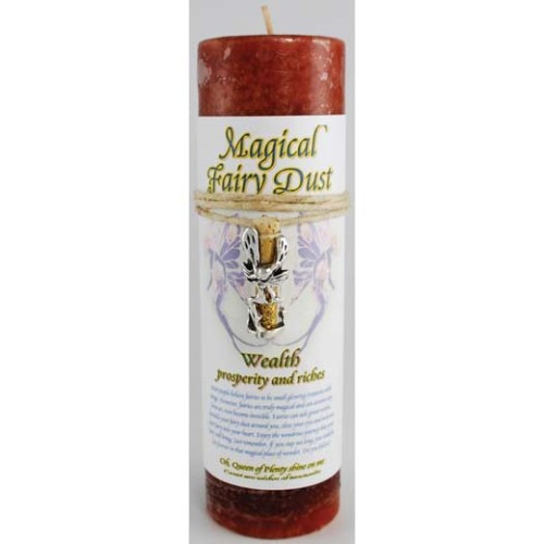 Wealth Fairy Dust Pillar Candle