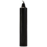 9 Inch Black Pillar Candle for Rituals