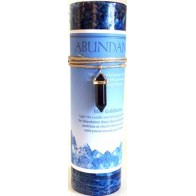 Abundance Candle with Blue Goldstone Charm