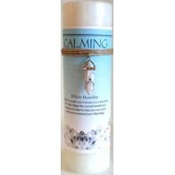 Calming Candle with Howlite Amulet Charm