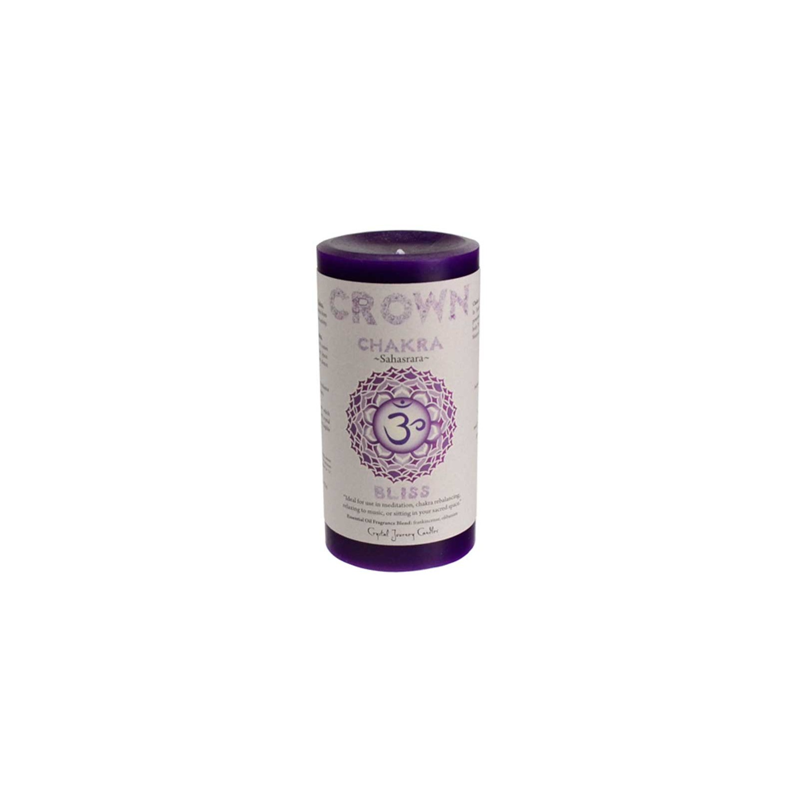 Crown Chakra Pillar Candle - Energetic Healing