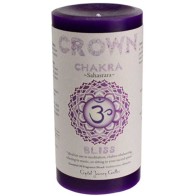 Crown Chakra Pillar Candle - Energetic Healing