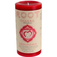 Root Chakra Pillar Candle for Grounding