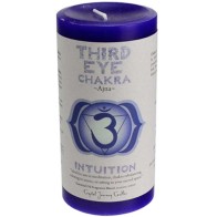 3x6" Third Eye Chakra Pillar Candle