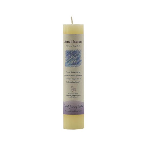 Astral Journey Reiki Charged Pillar Candle for Rituals