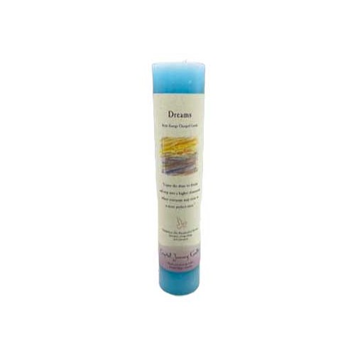 Reiki Charged Dreams Pillar Candle - Spiritual Light