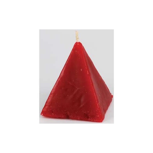 Red Cinnamon Pyramid Candle