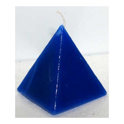 Blue Pyramid Jasmine Candle for Rituals