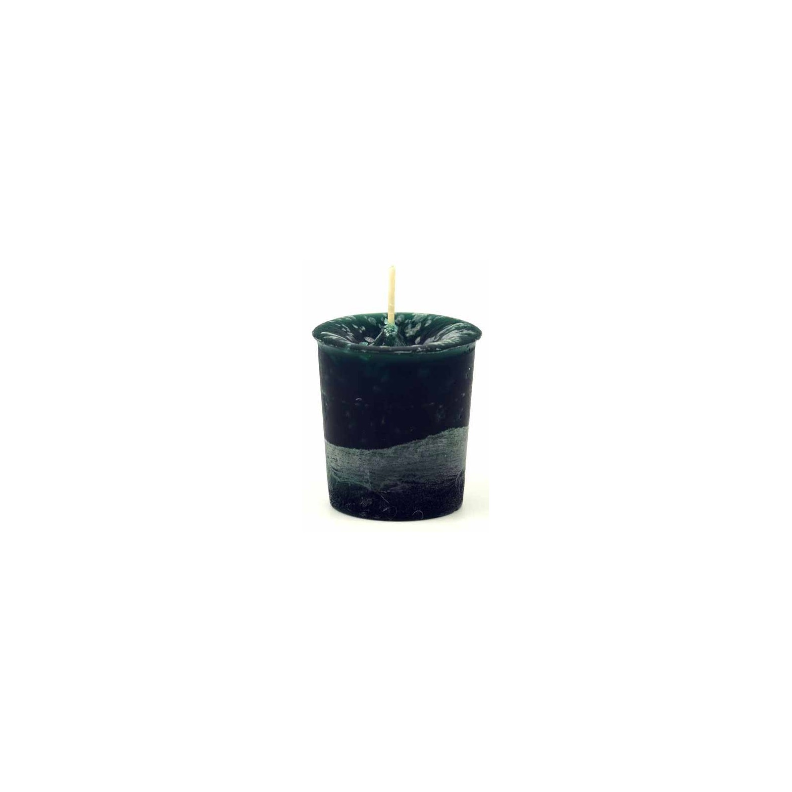 Earthy Floral Green Forest Votive Candle