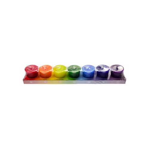 7 Pack Chakra Votive Candles Set