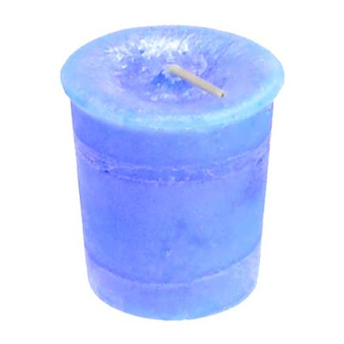 Throat Chakra Votive Candle for Meditation