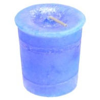 Throat Chakra Votive Candle for Meditation