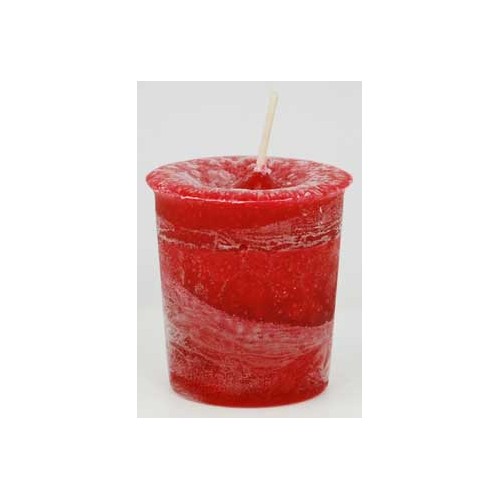 Courage Herbal Votive Candle Red - Confidence Booster