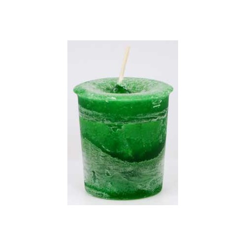 Green Money Herbal Votive Candle