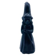 8" Black Witch Candle for Rituals