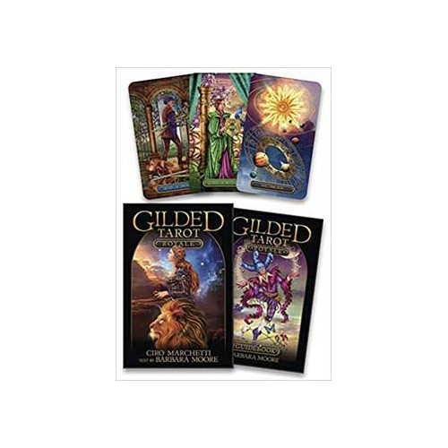 Gilded Tarot Deck and Book for Insight