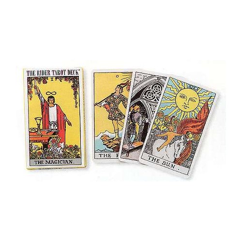 Baraja de Tarot Mini Rider-Waite para Adivinación Portátil