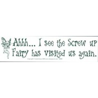 Screw-up Fairy Bumper Sticker