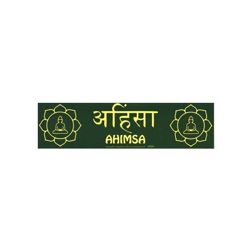 Ahimsa Lotus Bumper Sticker