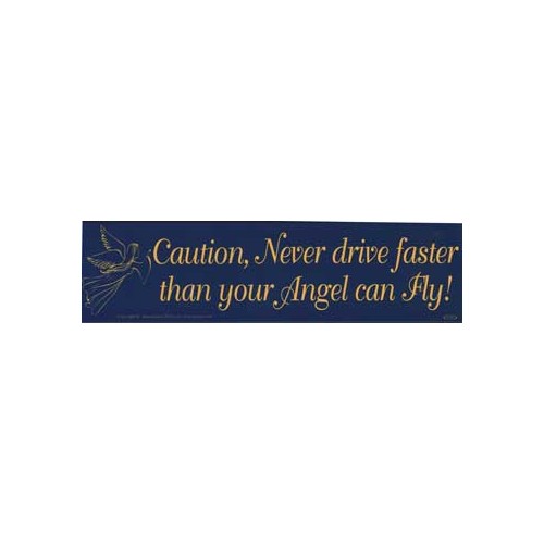 Angel Safety Driving Bumper Sticker - Promote Safe Driving