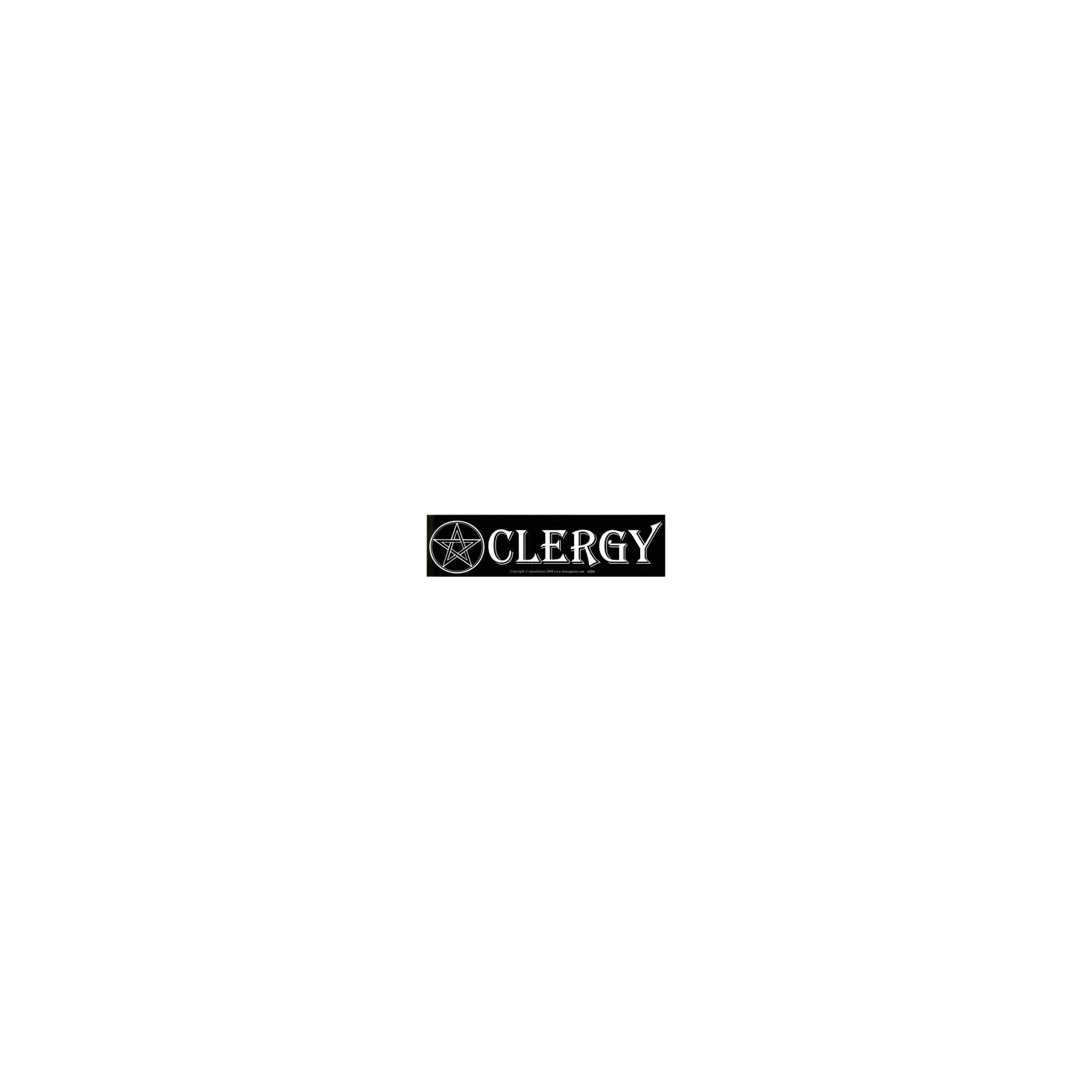 Clergy Pentacle Bumper Sticker for Beliefs