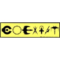 Coexist SciFi Bumper Sticker for Vehicle Personalization