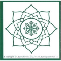 Buddha Wheel Bumper Sticker for Spiritual Expression