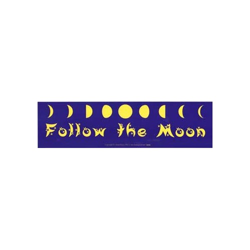 Follow the Moon Decorative Sign