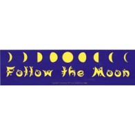 Follow the Moon Decorative Sign