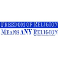 Freedom of Religion Bumper Sticker for Inclusivity