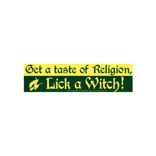 Lick a Witch Bumper Sticker