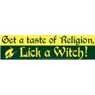 Lick a Witch Bumper Sticker