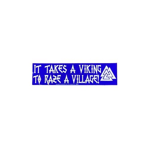 Viking Village Bumper Sticker