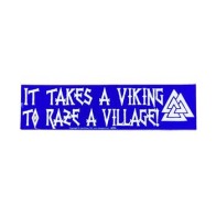 Viking Village Bumper Sticker