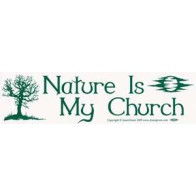 Stickers de Parachoque: La Naturaleza es Mi Iglesia