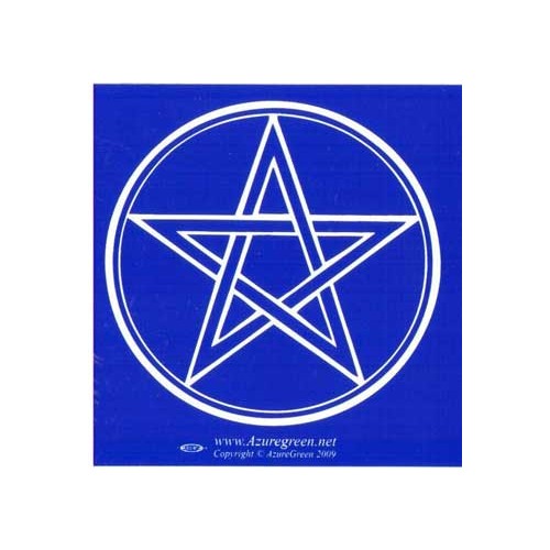 Pentagram Bumper Sticker 3" x 3"