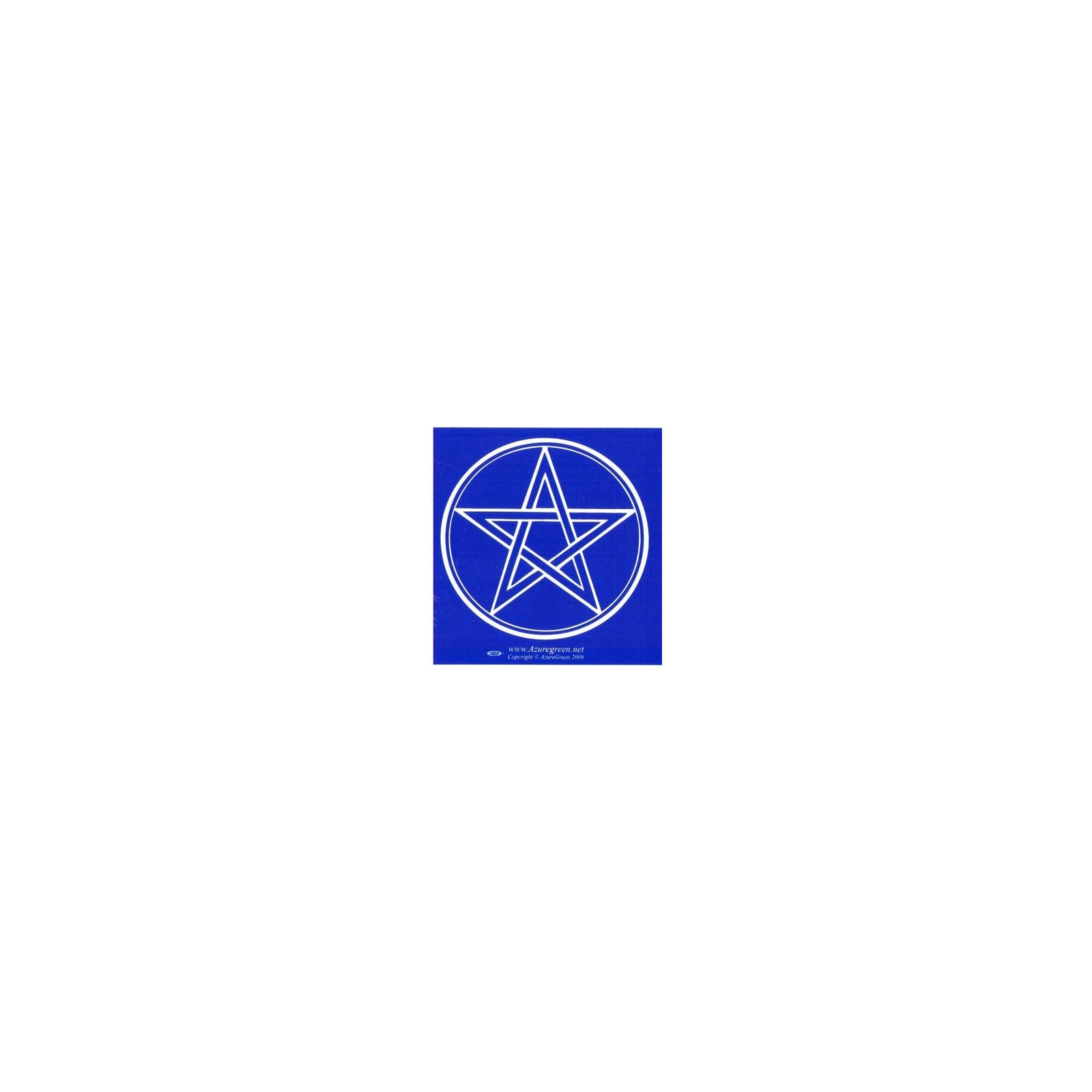 Pentagram Bumper Sticker 3" x 3"