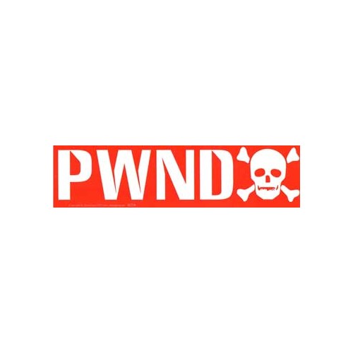 Bold PWND Bumper Sticker Design