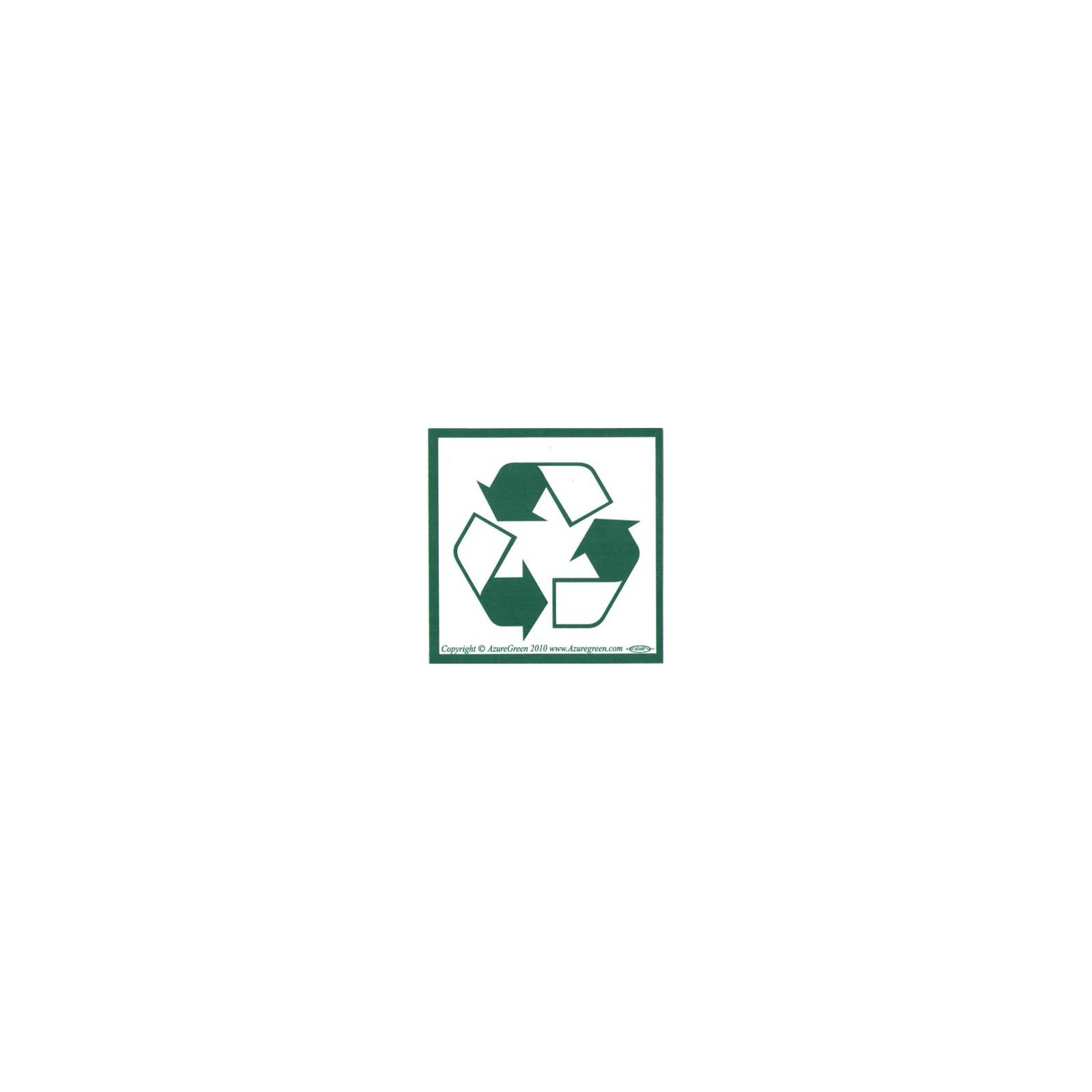 Recycle Symbol Bumper Sticker for Eco Awareness