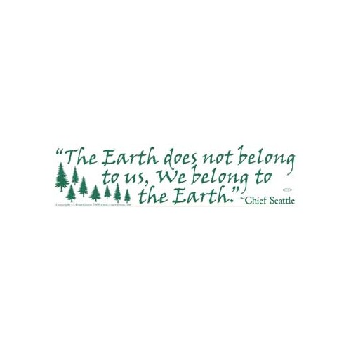 The Earth Does Not Belong To Us Quote Art