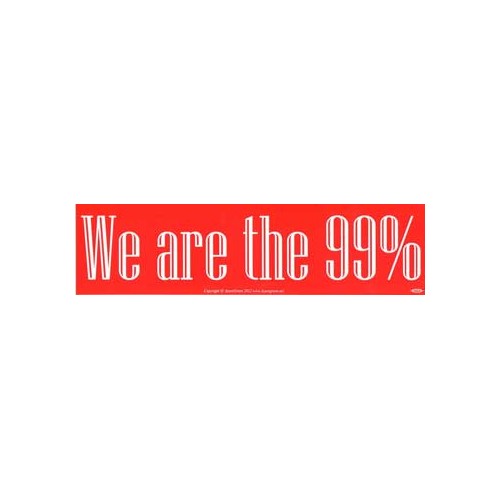 We Are the 99% Bumper Sticker