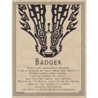 Badger Prayer Poster for Spiritual Reflection