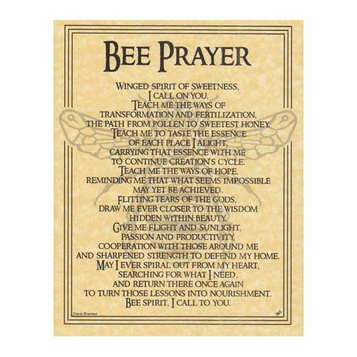 Bee Prayer Poster 8.5x11