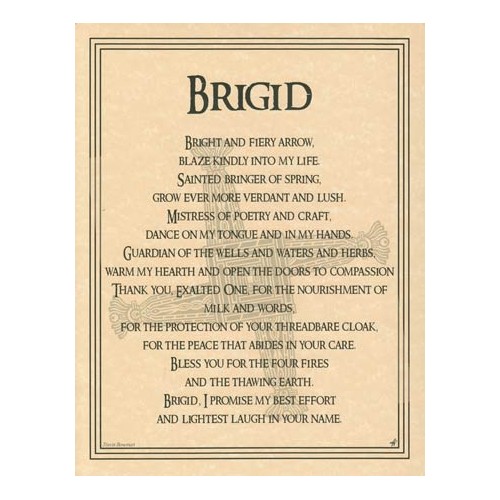 Brigid Poster for Spiritual Decor