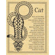 Cat Spirit Prayer Poster Parchment