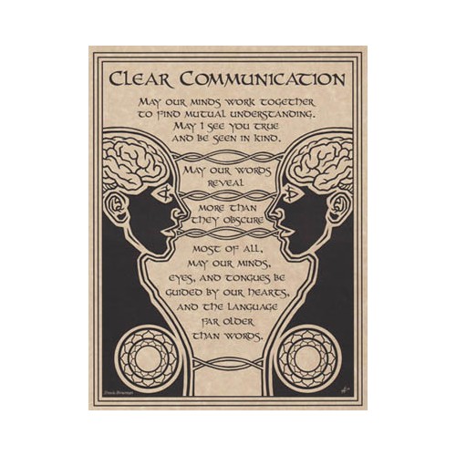 Clear Communication Prayer Poster 8 1/2" x 11"